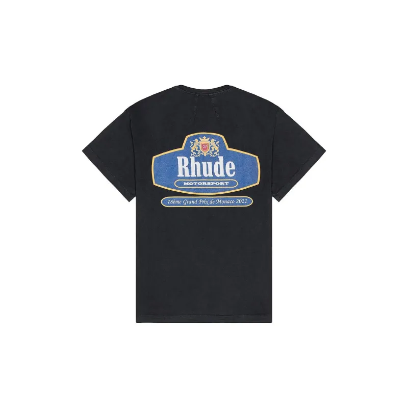 RHUDE Racing Crest Tee-1