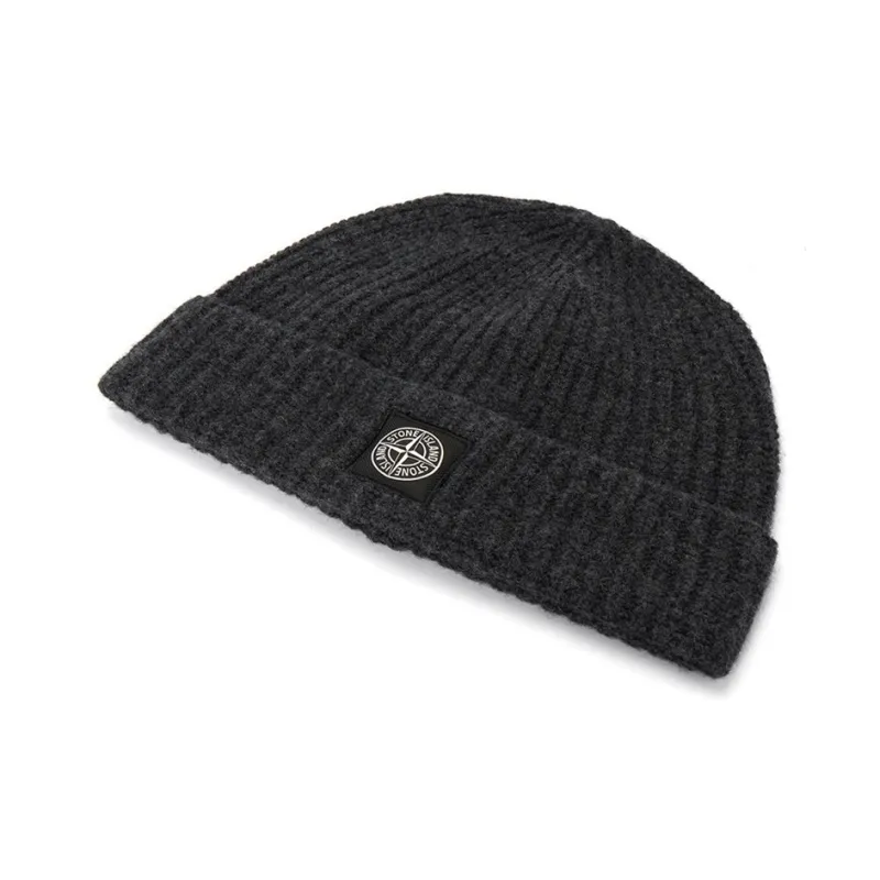 STONE ISLAND Logo Patch Beanie-2