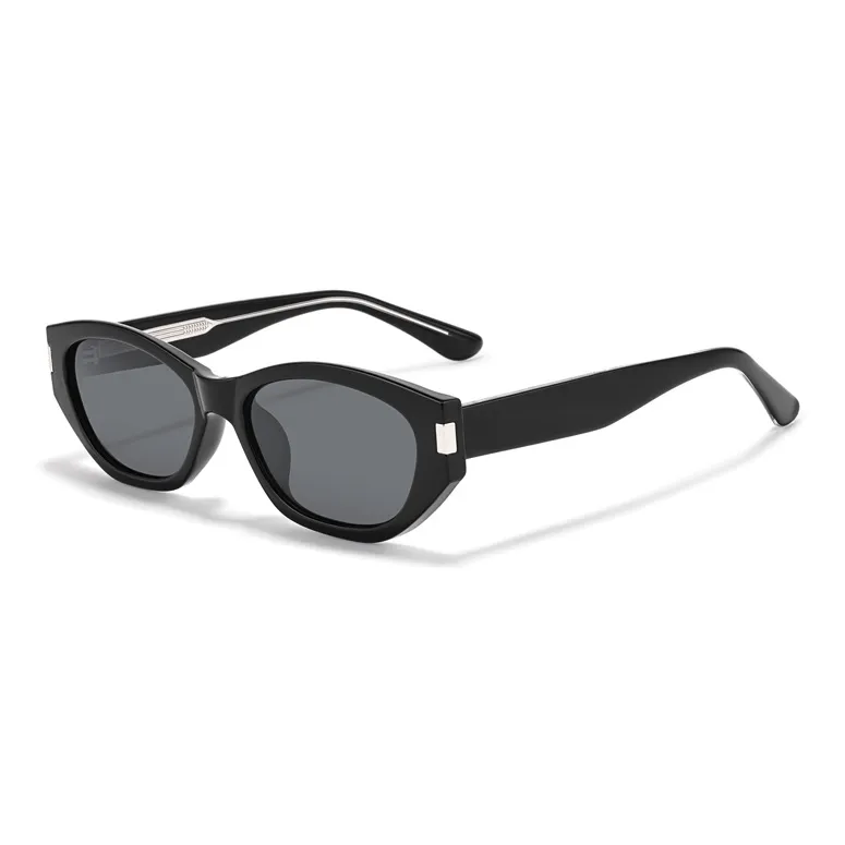Sagawa Plate Frame TR/Memory Plastic Cat Eye Sunglasses Unisex-0