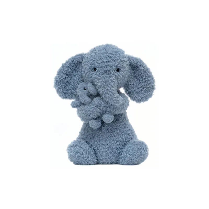 JELLYCAT Huddles Grey Elephant Stuffed Animal-0