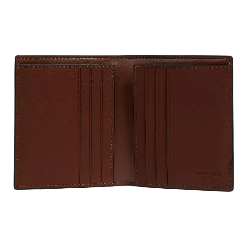 COACH Coated Canvas Wallet Unisex Olive-1