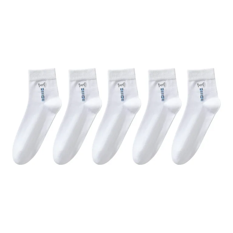 MIIOW Mid Calf Socks Men's 5 Pack-4