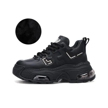 U7 Low Top Chunky Sneakers Men's Black