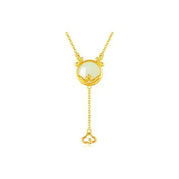 Andaozi Hetian Jade Necklaces White Jade Women's