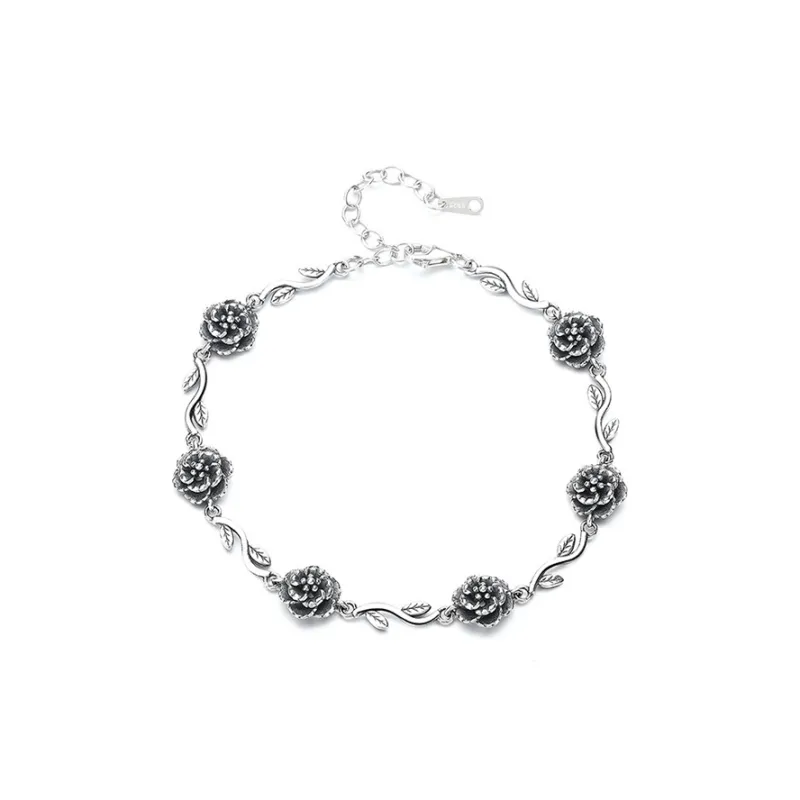 Heart Grass S925 Silver Bracelets Women's-0