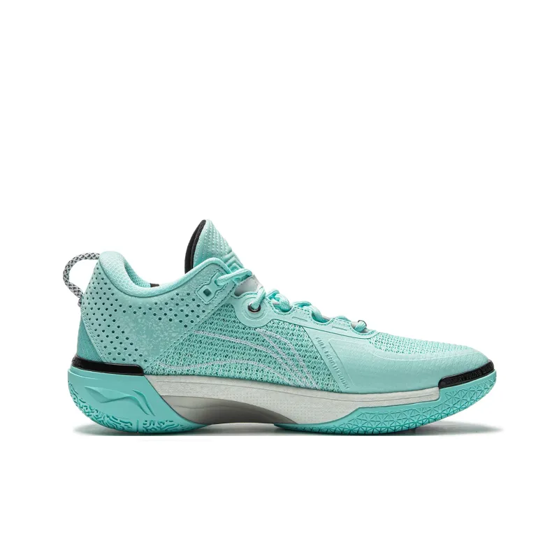 LiNing Wode Phantom 6 Cushioning Anti Slip And Wear Resistant Breathable Rebound Low Top Basketball Shoes Men's Blue-1