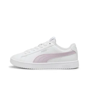 PUMA Rickie Anti Slip Wear Resistant Low Top Kids' Skateboarding Shoes Pink White Teenagers