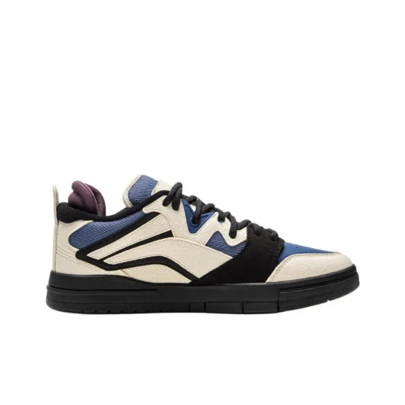 LiNing Wave Pro Non-slip Lightweight Low-Top Skateboard Shoes Men's Stone White Gray-1