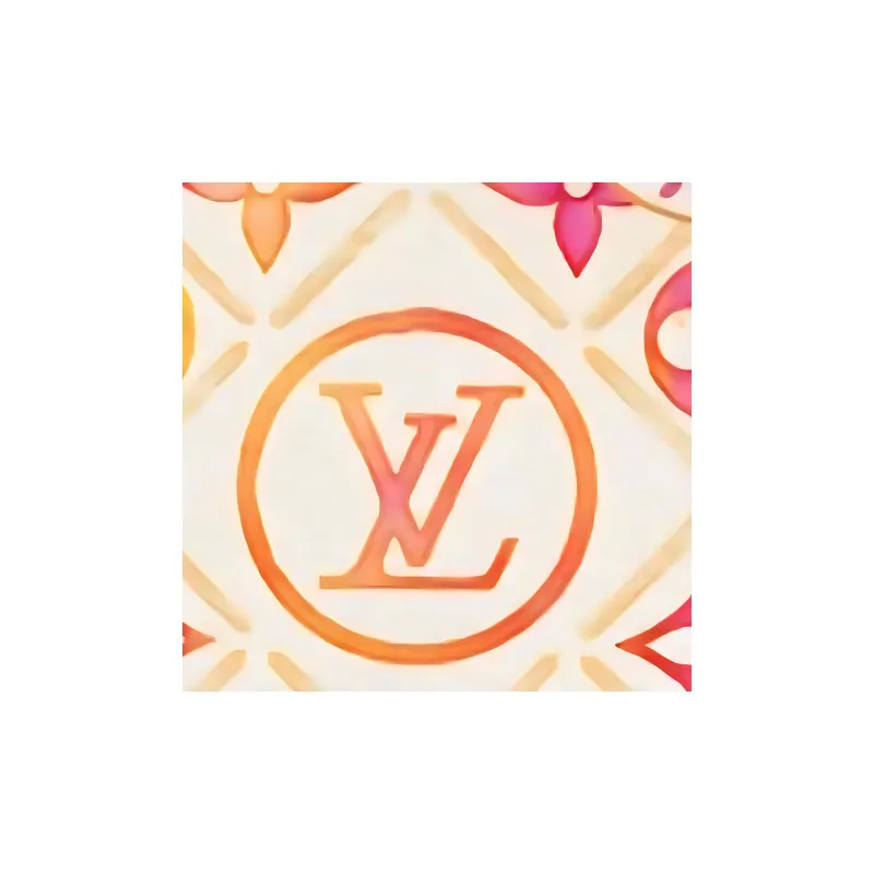 LOUIS VUITTON Leather Bag Accessories Women's Orange & Rose Red-2