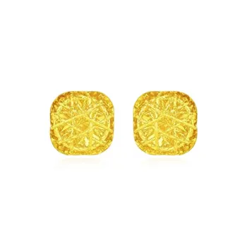 Bailijin 18K Gold Stud Earrings Unisex