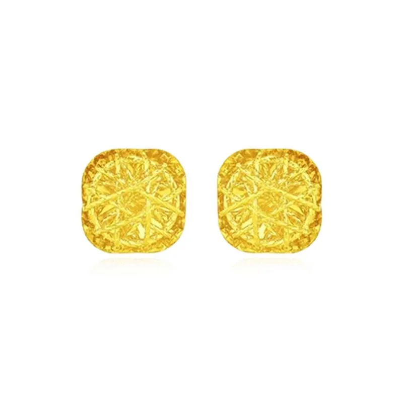 Bailijin 18K Gold Stud Earrings Unisex-0