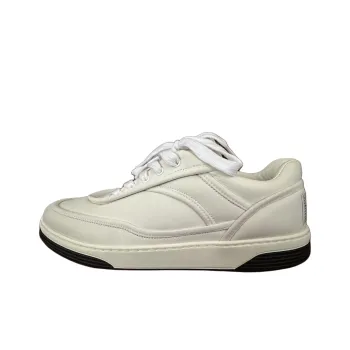CHANEL Low Top Skateboard Shoes Women's White
