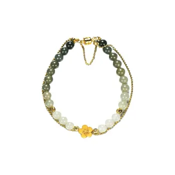 Andaozi Bracelets Pale Greenish White Jade Women's