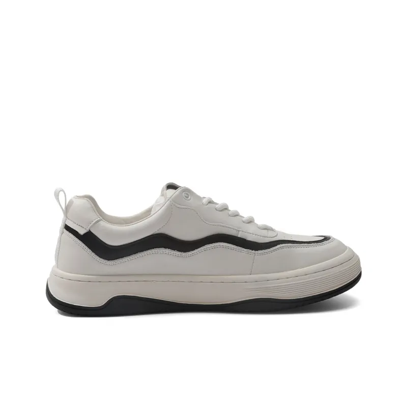 TOM TAILOR Pure White Breathable Elevator Running Shoes Low Top Skateboard Shoes Men's White-1