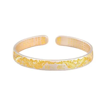 Strange 999 Fine Silver Bangles Women's