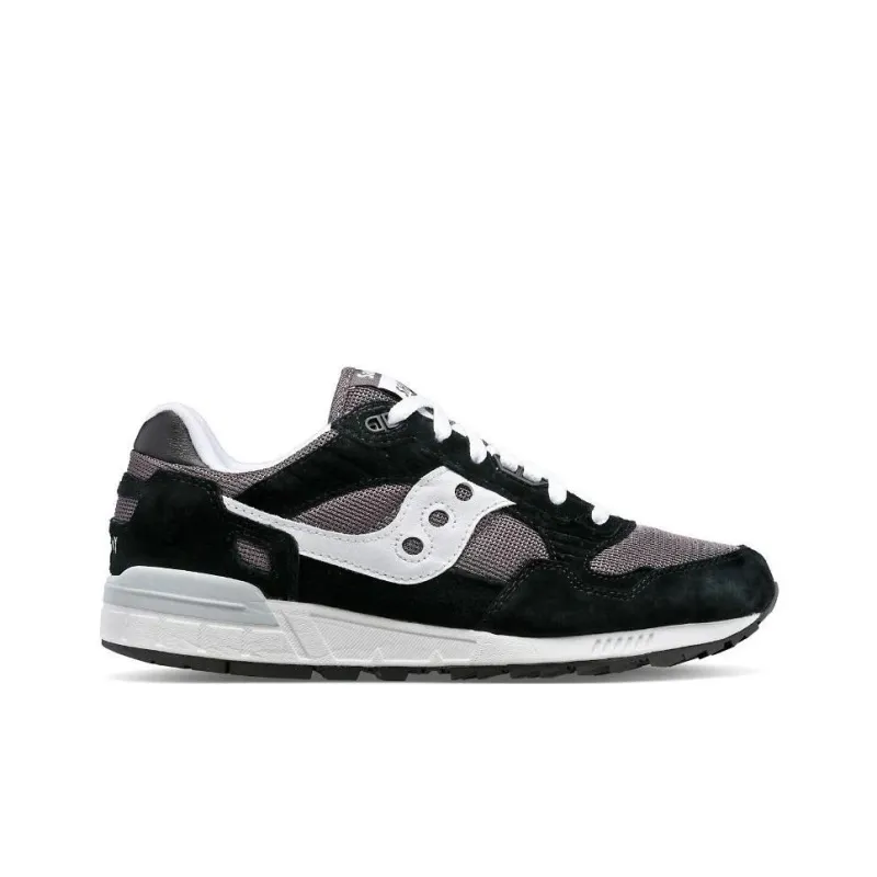Saucony Shadow 5000 Anti Slip Wear Resistant Low Top Running Shoes Men's Black White Gray-1