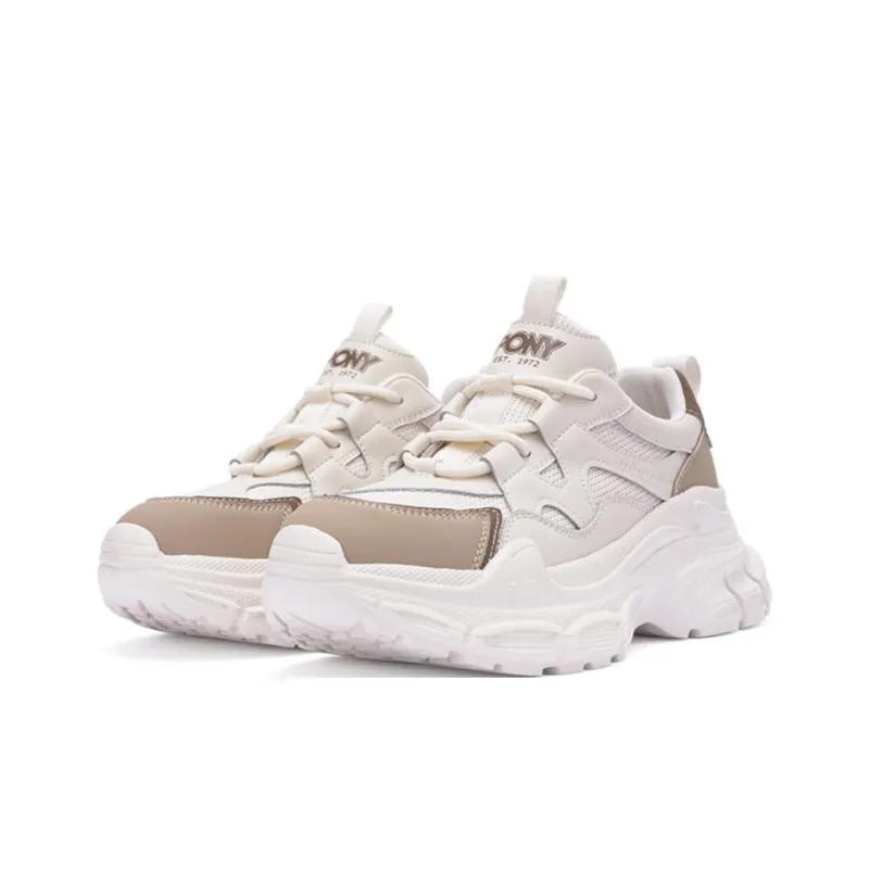 PONY Anti Slip Wear Resistant Low Top Chunky Sneakers Women's White-2