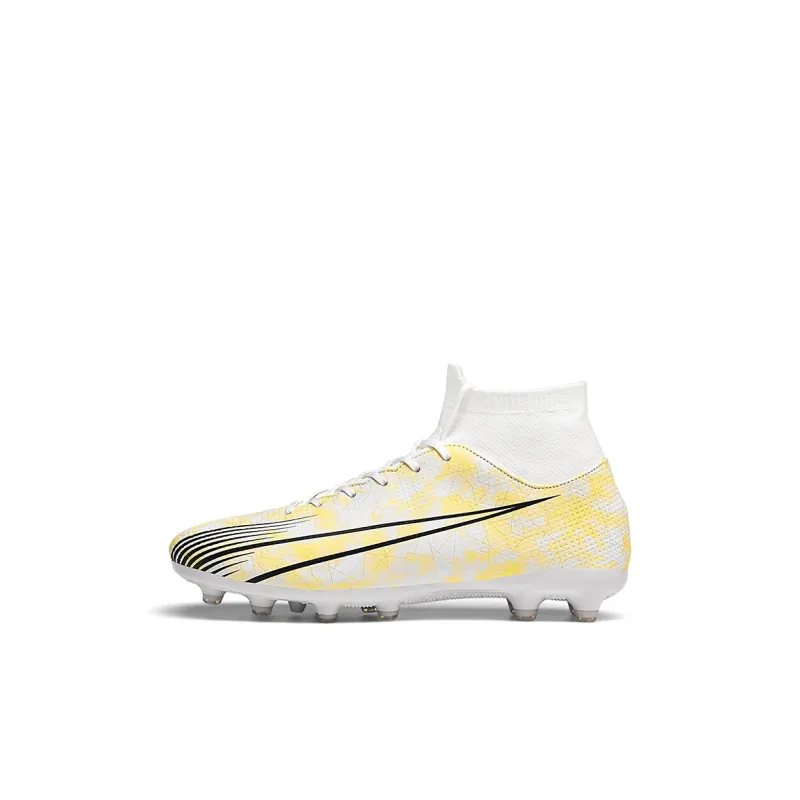 EXULL Q Durable Lightweight Cushioning High Top Kids' Soccer Shoes Kids'-6