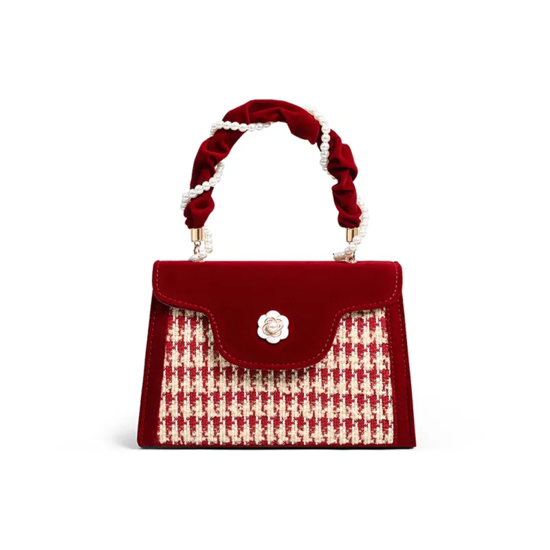COMELY Fabric One Shoulder Handbags Regular Women's Burgundy-3
