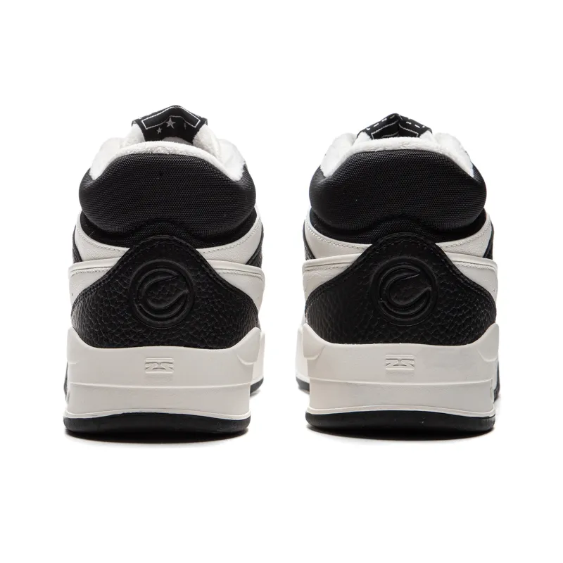 LINING Moonlight White HI Skateboard Shoes Unisex Mid Top Black/Mist White-5