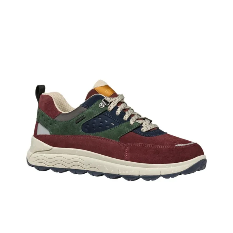 GEOX Spherica 4x4 Ab Anti-Slip Wear-Resistant Low-Top Casual Shoes Men's Red Green Blue-1