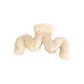 White Plush Wave Claw Clip (Approx. 15cm)