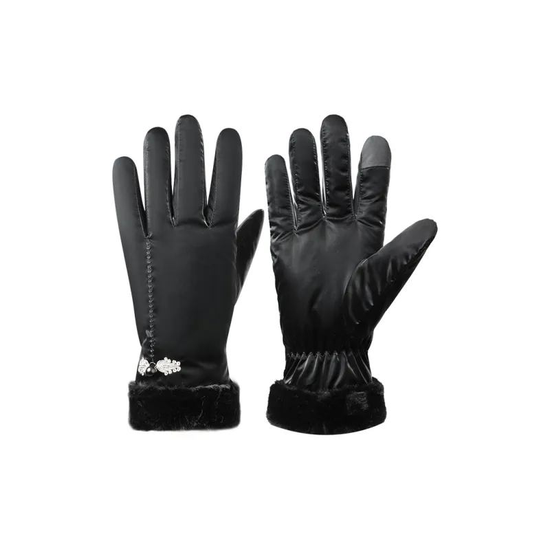 NANJIREN Thickened Warm Gloves Women's-0