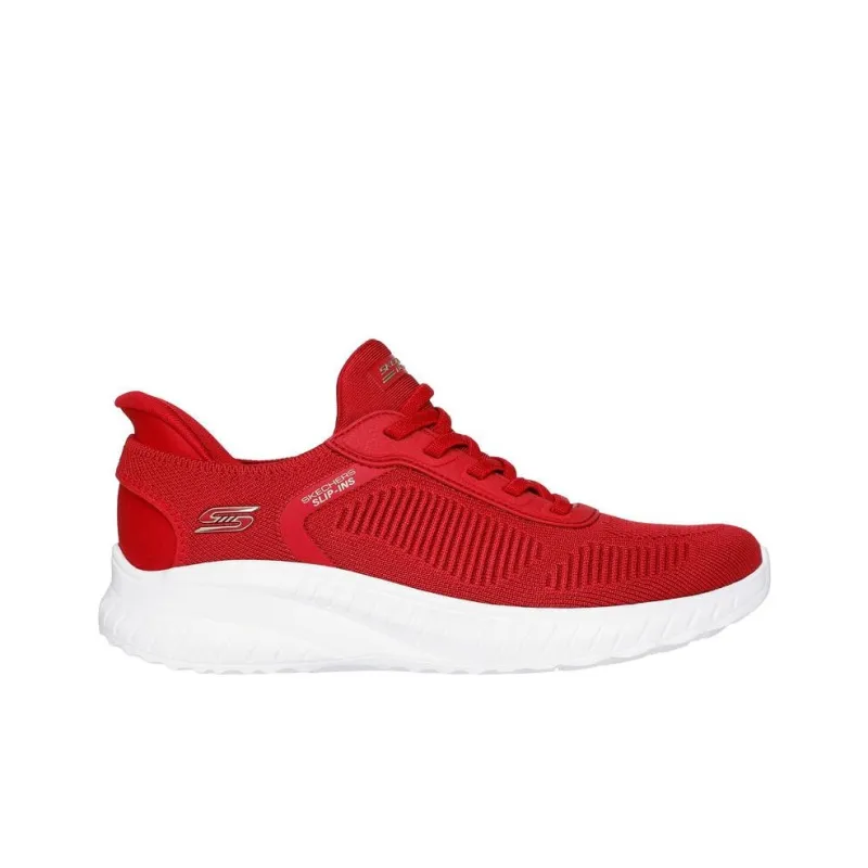 Skechers Slip Ins Anti Slip Wear Resistant Low Top Casual Shoes Women's Red White-1