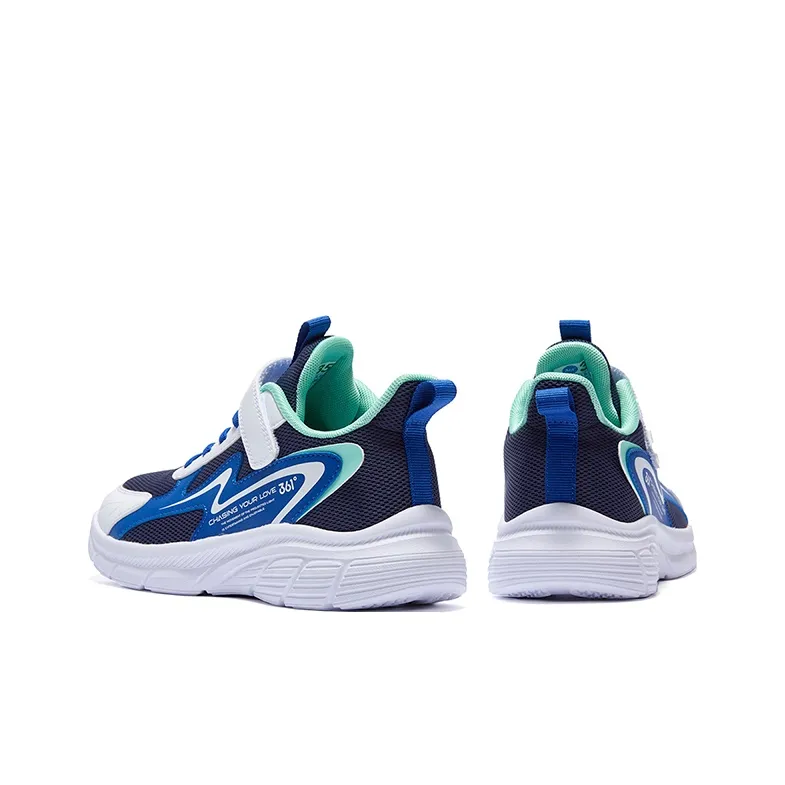 361°KIDS Shock Absorbers With Abrasion Resistant And Slip Resistant Properties Kids' Running Shoes White Blue Unisex-3