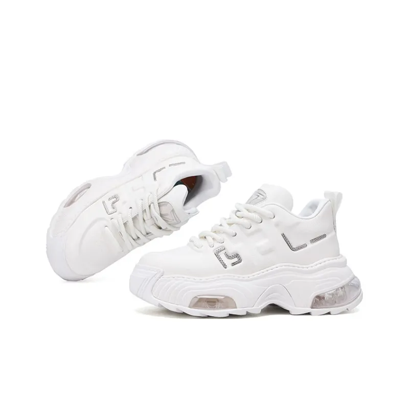 U7 Chunky Sneakers Men Mid Top White-2