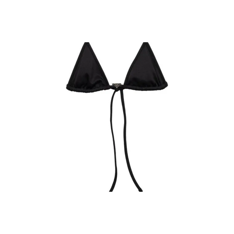 PRADA Triangle cup Halterneck Bikini Top-3