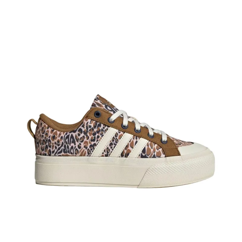 Adidas BRAVADA 2.0 Anti Slip Wear Resistant Low Top Skateboard Shoes Women's Brown-1