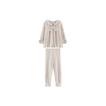 Ordifen Pajama Set Women's Cream Apricot