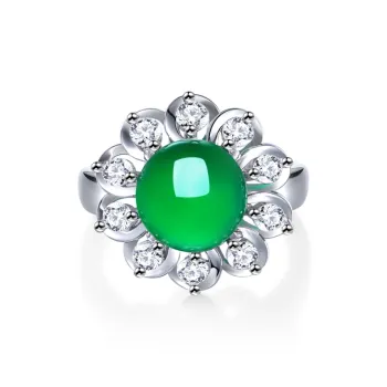 CENTURY&KINDLE Chalcedony Rings Women's