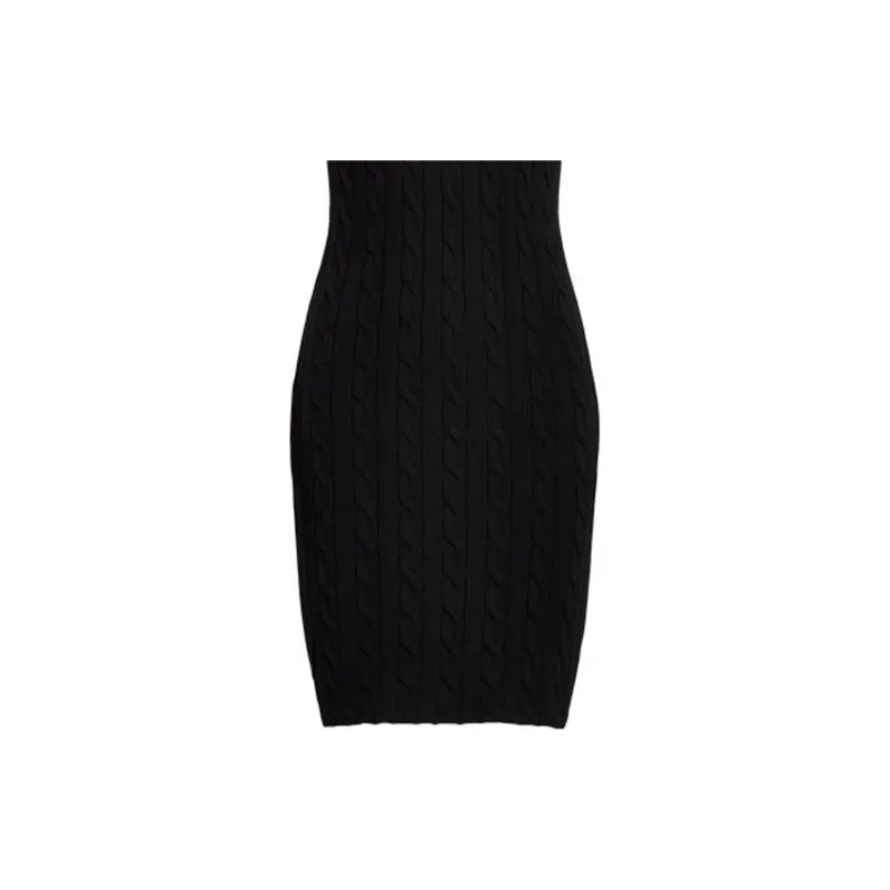 Polo Ralph Lauren SS23 Short Sleeved Dress Women's Black-5