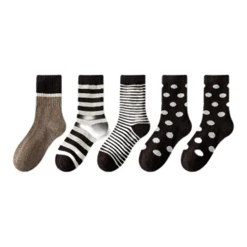 MIIOW Mid Calf Socks Women's Combo Set