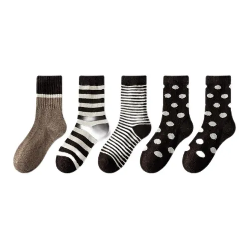 MIIOW Mid Calf Socks Women's Combo Set