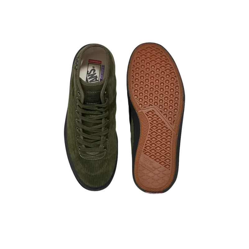Gilbert Crockett Skate Vans High 'Deconstructed Olive Corduroy'-3