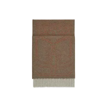 HERMES Cashmere Knit Scarves Women's Multicolor