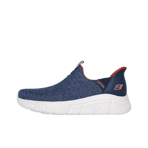 Skechers Slip Ins Anti Slip Wear Resistant Low Top Casual Shoes Men's Marine Blue