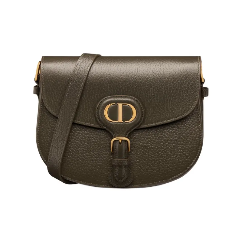 DIOR Bobby Grained Calfskin Crossbody Bag, Shoulder Bag Medium Size Women's Khaki-1
