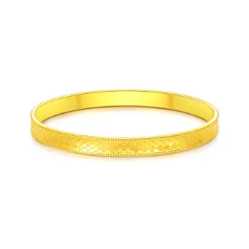 Diamond International Alloy/gold Plating Bangles Unisex Yellow