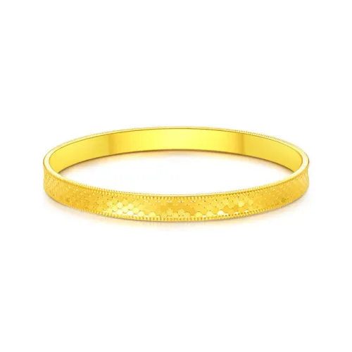 Diamond International Alloy/gold Plating Bangles Unisex Yellow