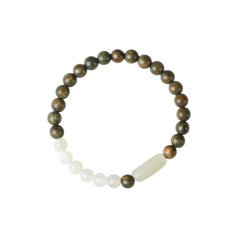 Baozhi Green Sandalwood Bracelets Unisex-0