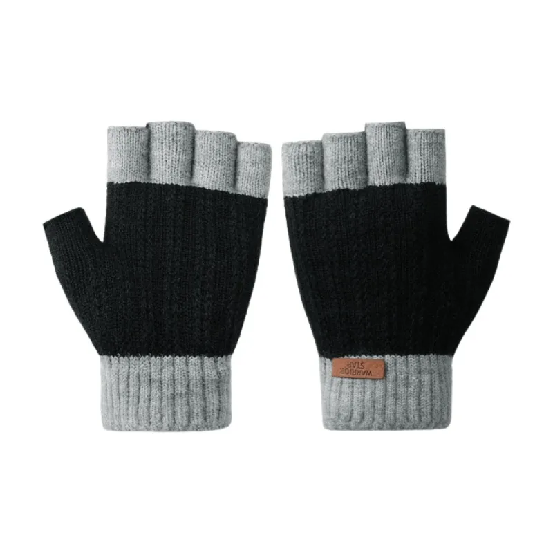 Warrior Knitted Fabric Knit Gloves Unisex-0