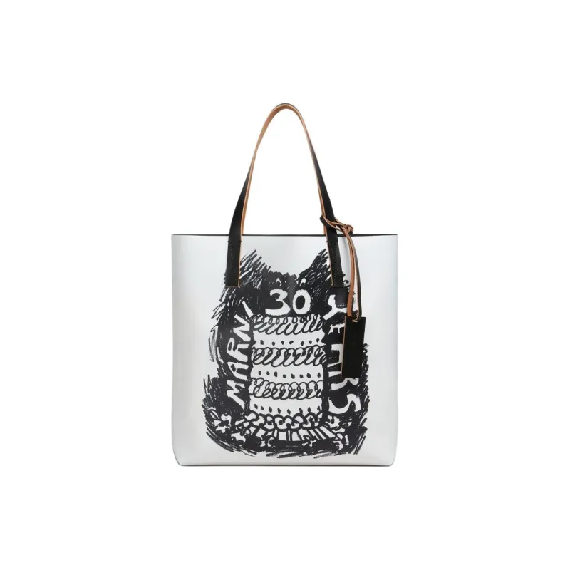 MARNI 30th Anniversary Print Two Toned Tribeca Tote Bag-0