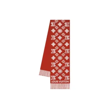 LOUIS VUITTON Wool Knit Scarves Women's Multicolor