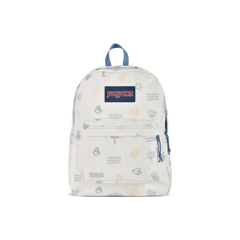 JanSport Fabric Backpack Unisex Island Coconut Ecru-0