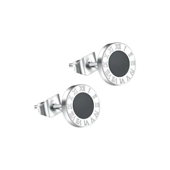 BKBU 925 Sterling Silver Titanium Steel Stud Earrings Unisex