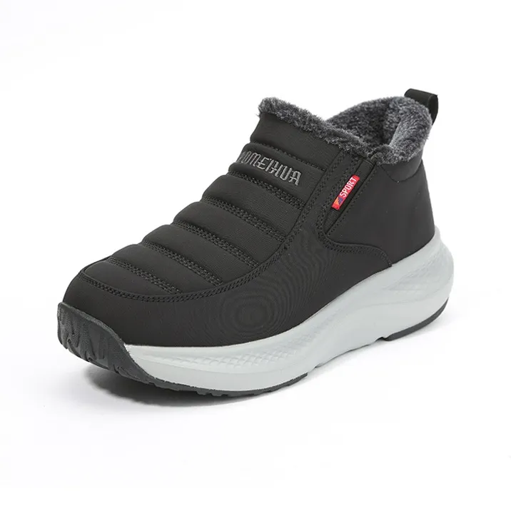 Old Meihua Casual Shoes Men Low Top Black/Gray-2